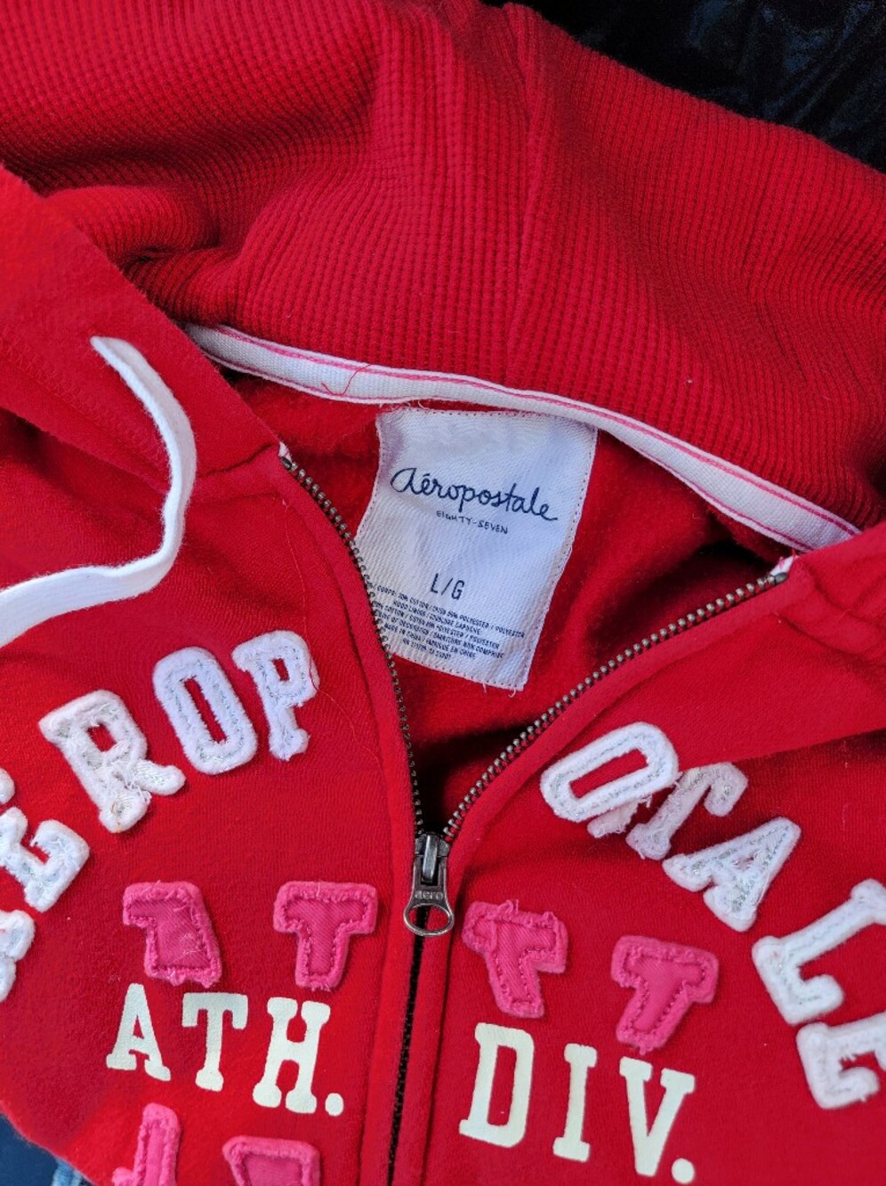 Aeropostale Vintage Y2k Full-Zip Hoodie ♡ Size Large Fits Like Small-Medium
